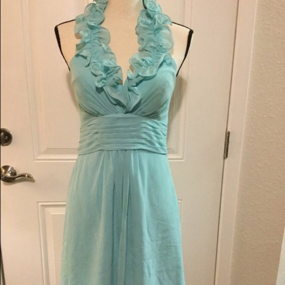 Vintage Liza Fields 1980s halter evening gown